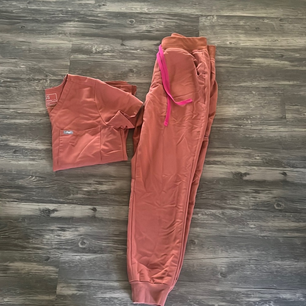 Figs teracotta jogger set SMALL PETITE